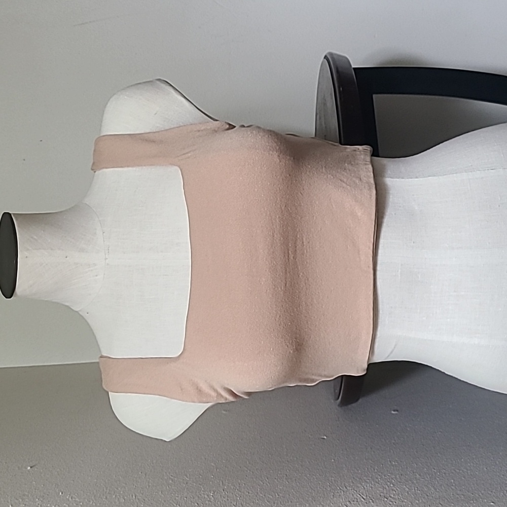 NWT Naked Wardrobe Crop Top Tan Size XL